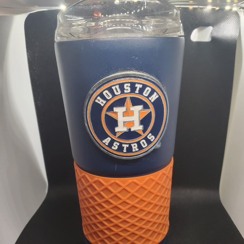 Houston Astros Baseball Stainless Steel Tumbler
